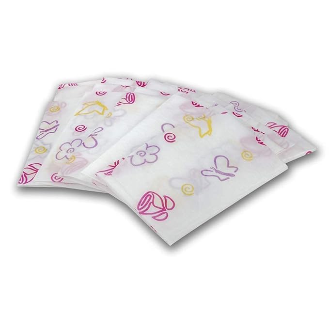 Potty Shields Toilet Seat Covers Disposable (6 Pack, Floral) - XL Waterproof Toilet Cover for Toddlers, Kids & Adults - Portable & Individually Wrapped for Travel, Potty Training & Public Restrooms