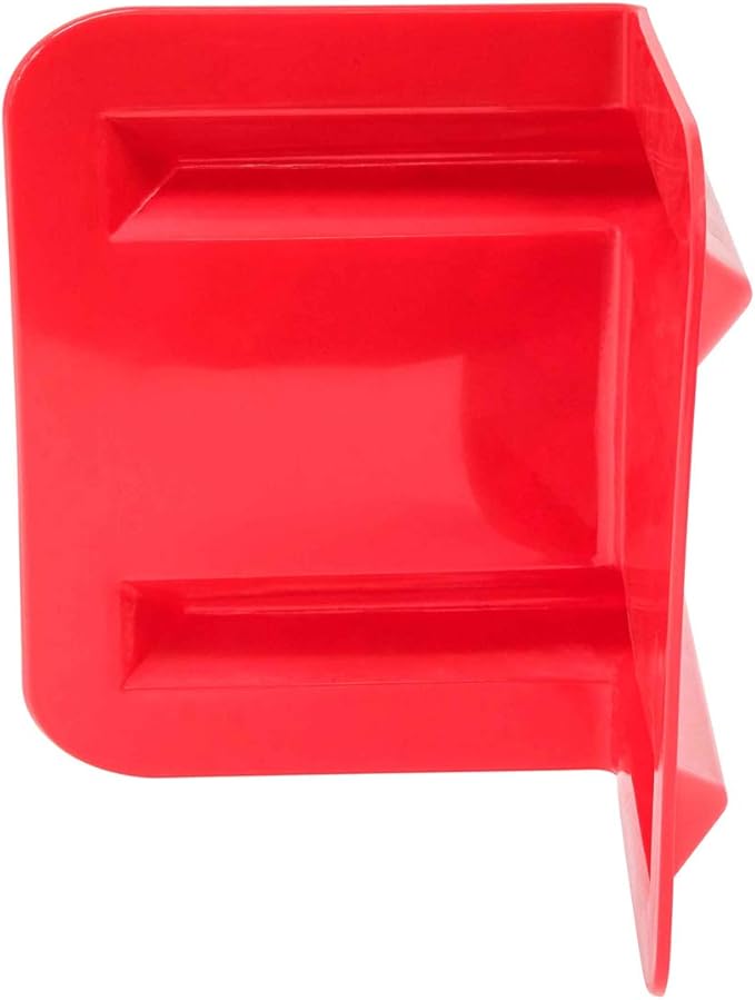 Mytee Products (20 Pack) V Edge Protectors Flatbed, 8" x 12", Red | Vee Shaped Plastics Corner Protectors for Cargo Loads | Tie Down Strap Guard for Winch, Ratchet Straps on Flatbed Truck Trailers
