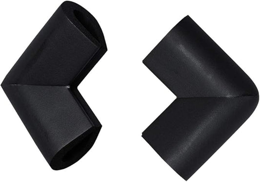 uxcell 2 Pack Foam Furniture Table Desk Edge Cover Pad Protector U Shape Corner Cushion Bumper Guard Black