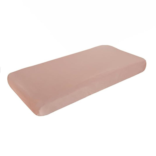 Copper Pearl Premium Knit Changing Pad Cover : Soft, Stylish, and Universal Fit for All Standard Diaper Changing Pads, Trendy Design Changing Pad Covers, Pecan