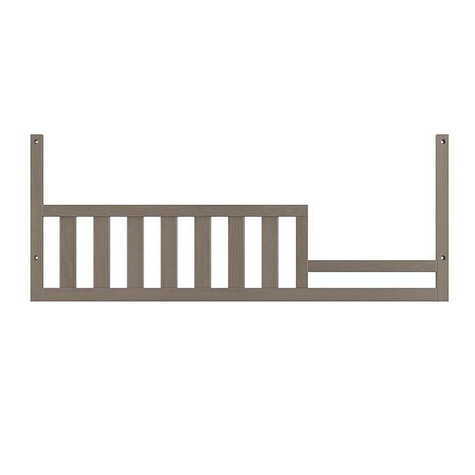 Child Craft Toddler Bed Guard Rail Converts Kieran 4-in-1 Convertible Cribs into Toddler Bed, Made of Pinewood, Non-Toxic Finish (Crescent Gray)