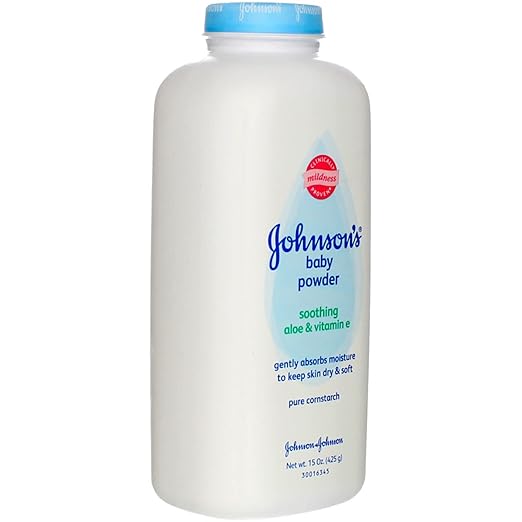 Johnson's Baby Powder with Aloe & Vitamin E,15oz, (Pack of 24)