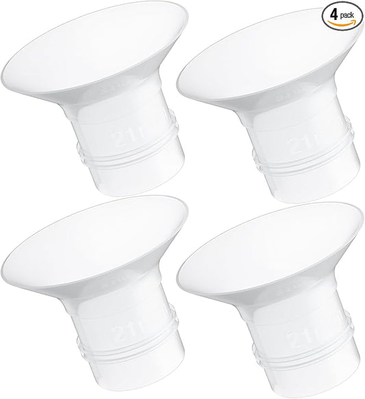 Paruu P16 Flange Insert 21mm, Original Replacement Only for P16 Wearable Breast Pump, 4 Pack Original Accessories