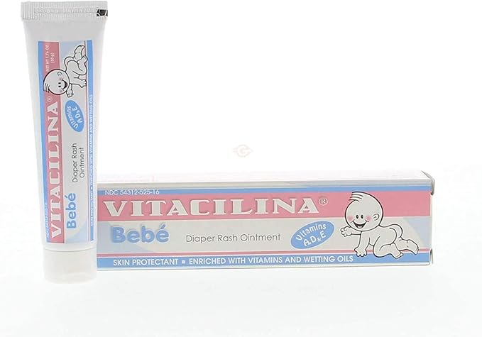 Vitacilina Bebe Diaper Rash Ointment 1.76 oz. (Quantity of 6)