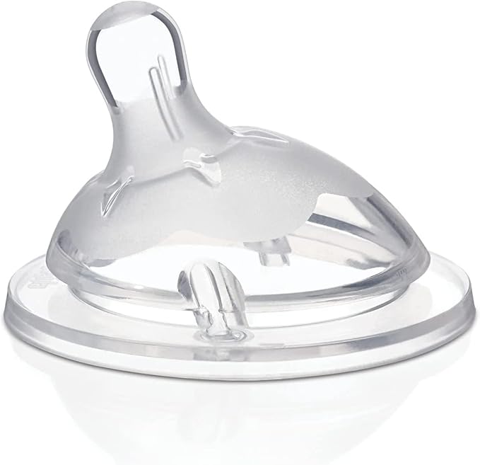 Chicco Teat NaturalFeeling 0M+ Normal Flow Silicone Angled Vented Bottle Nipple