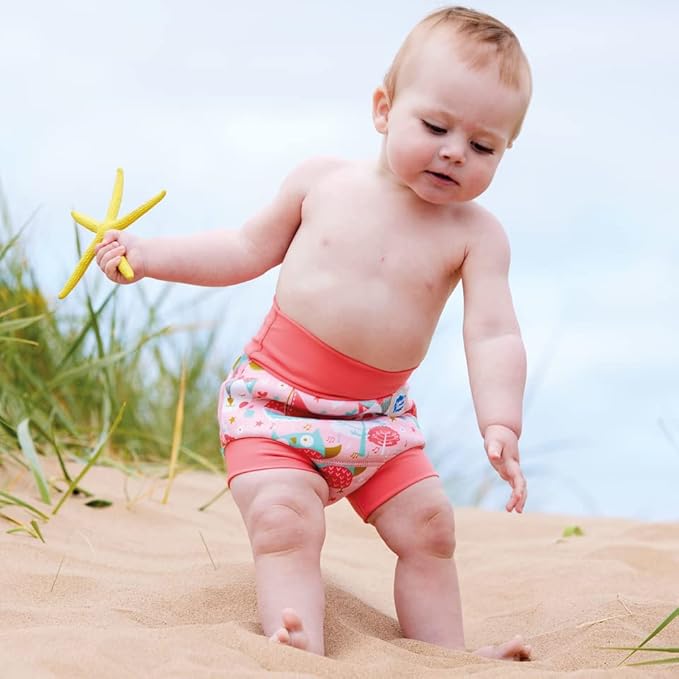 Splash About Happy Nappy Reusable Swim Diaper, Owl & The Pussycat, 3-6 Months