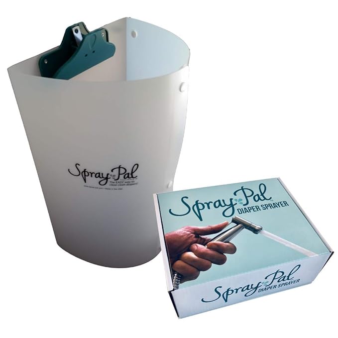 Spray Pal's Cloth Diapering Starter Kit Includes Variety of Top Rated Diapers and Accessories to Test Before You Invest in a Stash Including an All in One, Pocket, Prefolds/Covers, Sprayer and More!