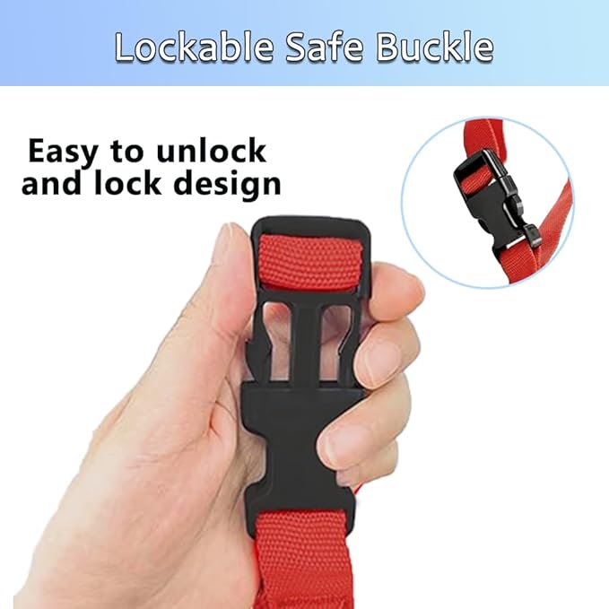 Baby Stroller Safety Wrist Strap - Anti-Lost Adjustable Wrist Leash for Pushchairs, Wagons, Shopping Carts, and Travel
