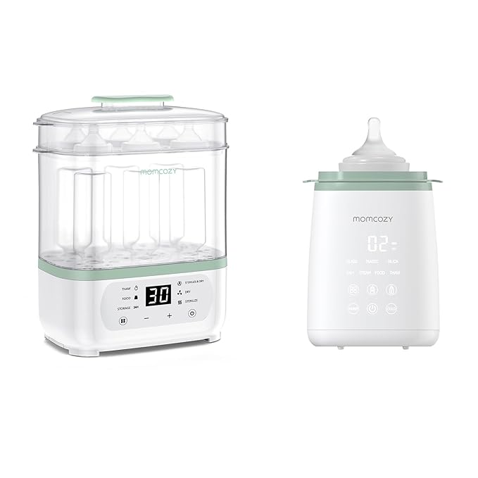 Momcozy Sterilizer and Dryer & Momcozy Bottle Warmer