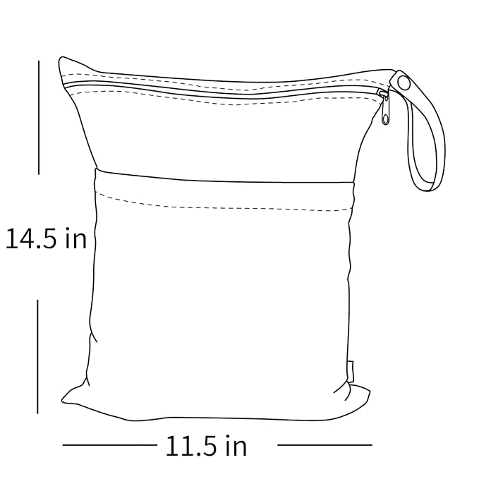 ALVABABY 3pcs Baby Swim Diapers with 1pcs Wet Bag Reuseable Washable & Adjustable for Swimming Lesson & Baby Boy and Girl 3YKL01