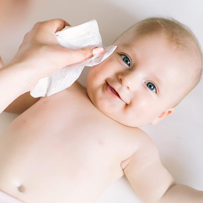 Natural Essentials Lil' Peepers Baby Eye Wipes and Eyelid Cleanser, Preservative-Free & Rinse-Free, Pediatrician Recommended Hypoallergenic Soft Eyelid Wipes for Babies, Kids and Adults (30 Count)
