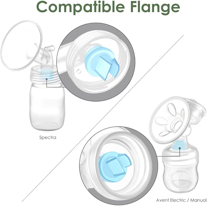 Maymom Duckbill Valve with Pull Tab Compatible with Medela/Spectra/Avent SCF332/334/394/391/430/330/Motif Luna; Replacement Valve for Spectra Duckbill Valve Spectra S1, S2, Synergy Gold; 6 pc Blue