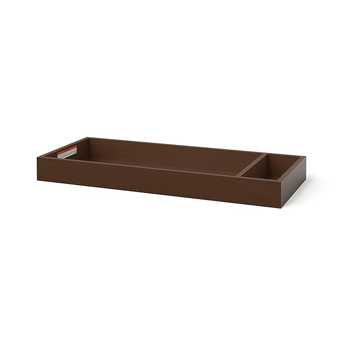 Child Craft Universal Changing Table Topper, Convert Dresser into a Changing Table Surface, Securely Attaches, Non-Toxic, Baby Safe Finish (Toasted Chestnut)