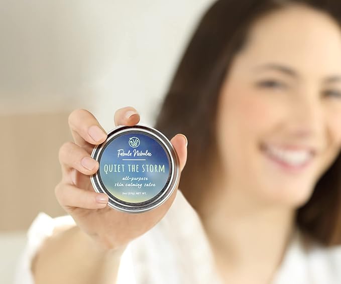 Quiet the Storm Organic Calming Salve and Calendula Ointment, Eczema Cream for Adults and Kids, Natural Hand cream for Sensitive, Dry, or Cracked Skin, Zinc Free Diaper Rash and Skin Repair Salve, 2oz