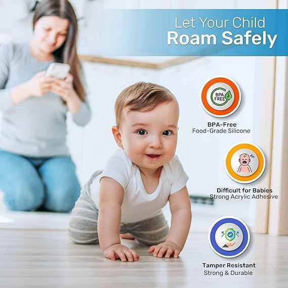 BABY PROOF ME Table Corner Protectors for Baby, Clear Furniture Corner Guards & Edge Safety Bumpers, Round Baby Proof Bumper, Table Edges & Sharp Corners Baby Proofing (24 Pack)