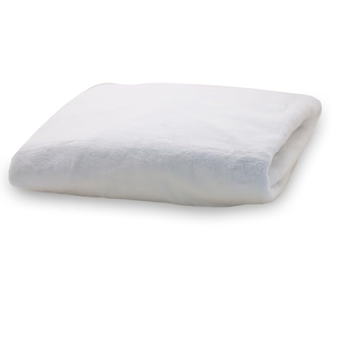 Rumble Tuff Silky Minky Changing Pad Cover, Compact Size, Premium Soft Touch Nursery Essential - White
