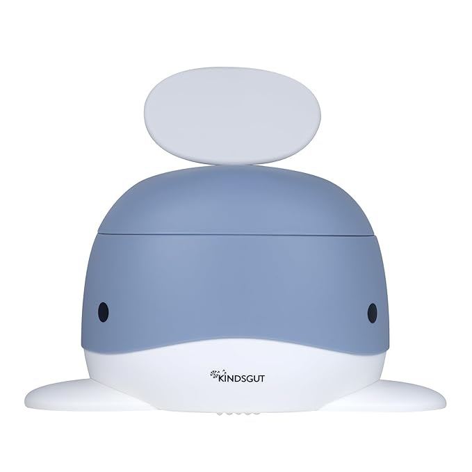 Kindsgut Whale Potty Training Toilet – Ergonomic Toddler Potty for Boys & Girls, Designed in Germany, Non-Slip & Easy Clean, Pigeon Blue