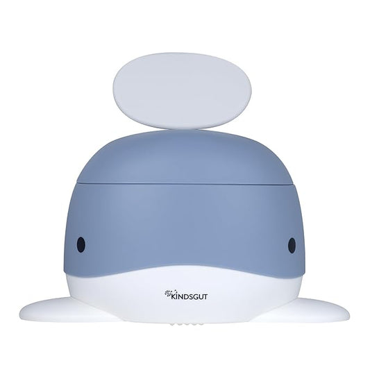 Kindsgut Whale Potty Training Toilet – Ergonomic Toddler Potty for Boys & Girls, Designed in Germany, Non-Slip & Easy Clean, Pigeon Blue
