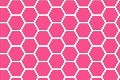 SheetWorld Baby Fitted Moses Basket Sheet 13 x 27 inches, 100% Cotton Woven Sheet, Unisex Boy Girl, Hot Pink Honeycomb, Made in USA