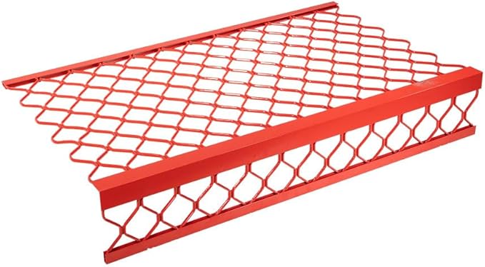 Mytee Products 50 Pack 48"x30" (Drop) Red-Coated Aluminum Mesh Brick Guard Corner Protector - L Shape Mesh Edge Guard Corrosion Resistant
