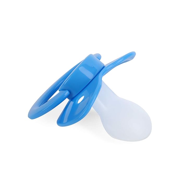 Adult Sized Pacifier and Bottle Set，Print May Vary,250ml (Blue)