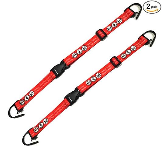 Hooshing 2PCS Kids Baby Safety Seat Belt Adjustable Supermarket Shopping Cart Belt Chair Seat Belts Red