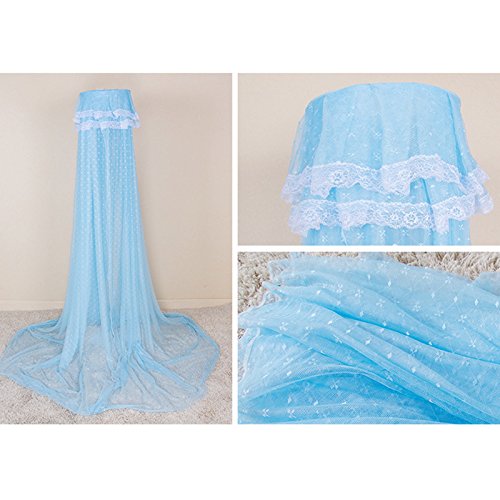 Baby Mosquito Net Baby Toddler Bed Crib Dome Canopy Netting (Blue)
