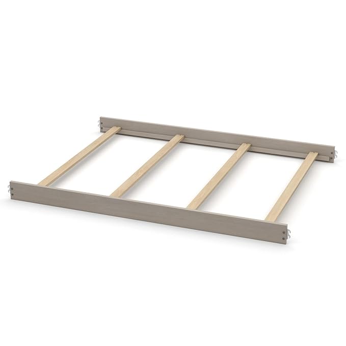 Full-Size Conversion Kit Bed Rails for Oxford, Soho, Ozlo & Avalon Baby Convertible Cribs - Solid Wood - Toddler and Adult Rail for Full-Size Bed - Nursery and Baby Furniture (Stone Wash, Hook-On Kit)