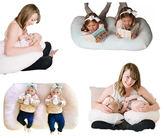 Twin Z The Pillow - 6 uses in 1 Twin Pillow ! Grey Plus Free Travel Bag!