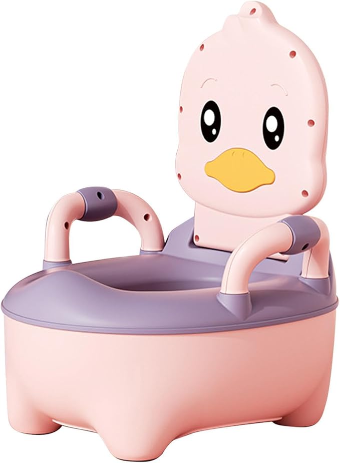 Generic Travel Potty Seat for Toddler, Kids Travel Potty,Toddler Potty Training Toilet with Carry Handle, Wear Resistant Portable Cartoon Potty with Convenient Drawer, Pink, LK45LF5TQ4L00GSR3UC9