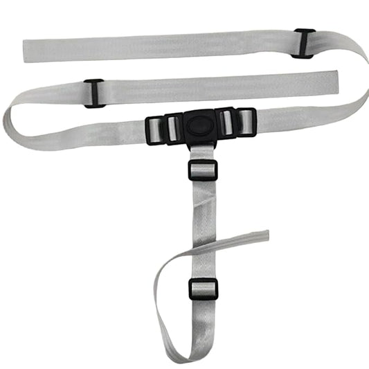 1PCS 3 Point Harness Seat Belt for Kids Adjustable Baby Safety Strap Compatible with IKEA Antilop High Chair Kids High Chair Straps Replacement for Soft & Comfortable on Baby's Skin (Gray)