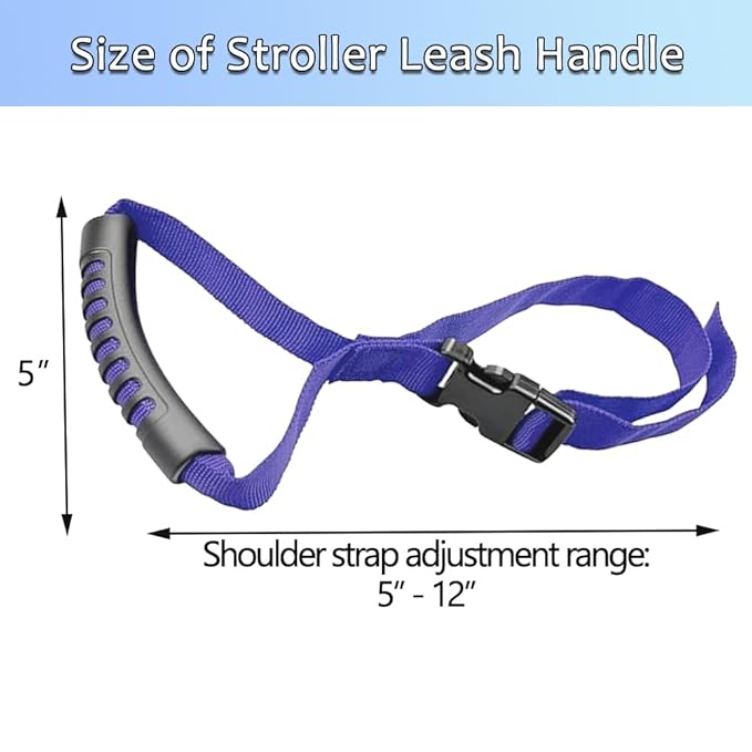 Baby Stroller Safety Wrist Strap - Anti-Lost Adjustable Wrist Leash for Pushchairs, Wagons, Shopping Carts, and Travel