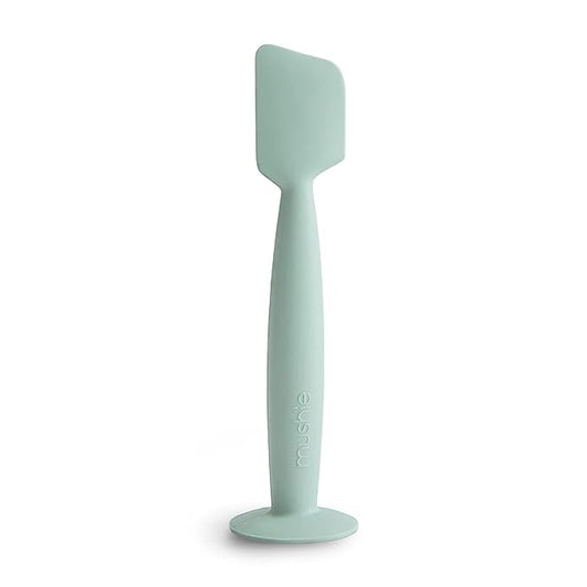 mushie Diaper Cream Applicator Soft Silicone with Suction Base (Cambridge Blue)