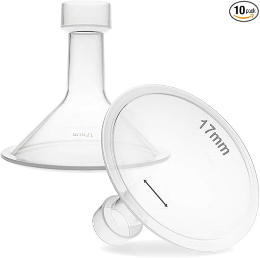 Nenesupply 17mm Flange Breastshield Compatible with Lansinoh Pump Parts and Breastpumps. Replacement to Lansinoh Flange 17mm Breastshield. Work with SignaturePro SmartPump Manual