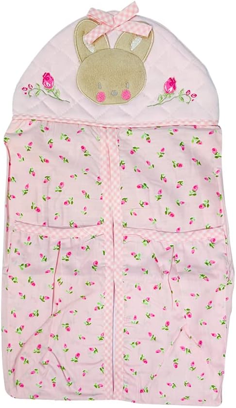 Pink Diaper Stacker Storage Bunny Crib Hanging Diaper Organizer Baby Girl 1 PC