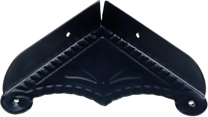 T Tulead Box Corner Protectors Iron Edge Protectors Black Corner Guard Edge Cover 2.2"×2.2"×0.47" Furniture Corner Bumpers 30PCS with Nails