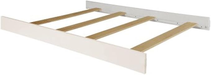 Full-Size Conversion Kit Bed Rails for Oberon Convertible Cribs - Solid Wood Rail - Toddler and Adult Bed Rail for Full-Size Bed - Essential Nursery & Baby Furniture (White)