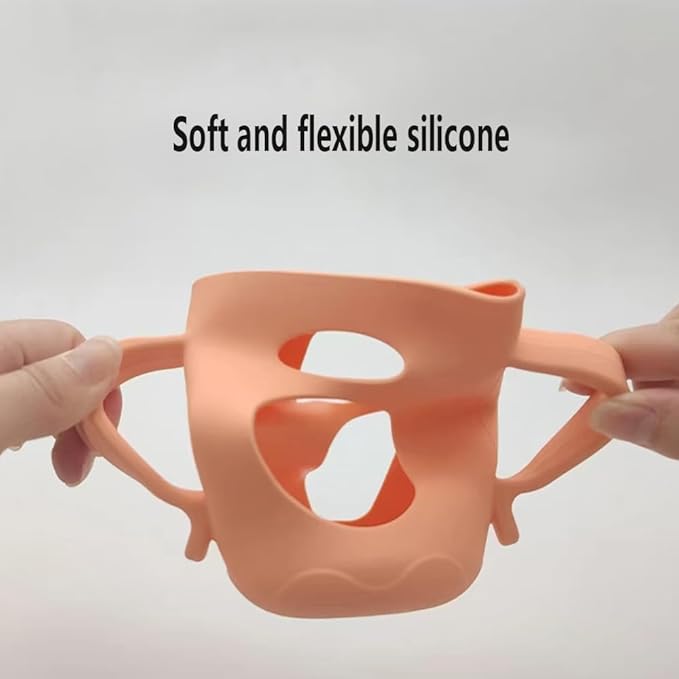 For Pigeon Glass Baby Bottle Silicone Holder, compatible with 8.1 oz, designed exclusively for glass baby bottles. (8.1oz) 3pcs