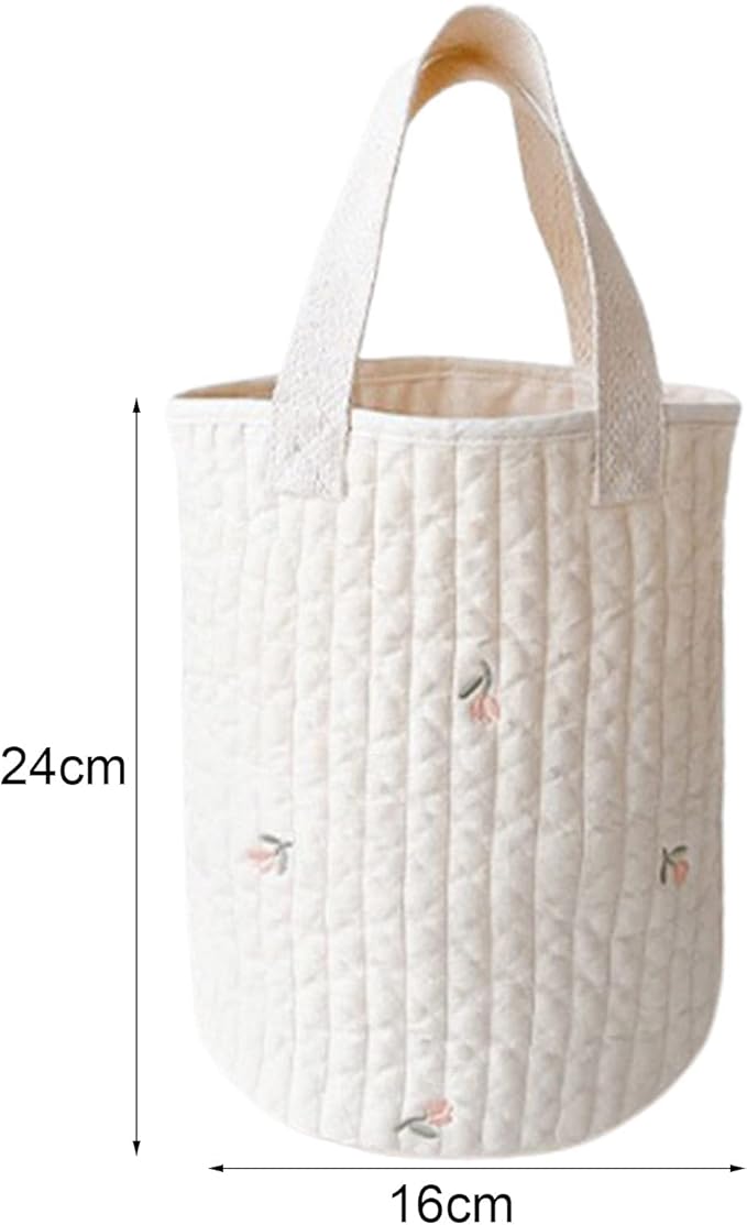 Diaper Caddy Organizer - Large Portable Nursery Storage Bin and Car Travel Organizer - Portable Baby Changing Organizer Hanging Storage Caddy 2
