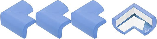 uxcell Corner Guards Edge Protectors, 4Pack Foam Safety Bumper L Shape, 55mm/2.16"(L) for Furniture Corner Table Edge Guard, Blue