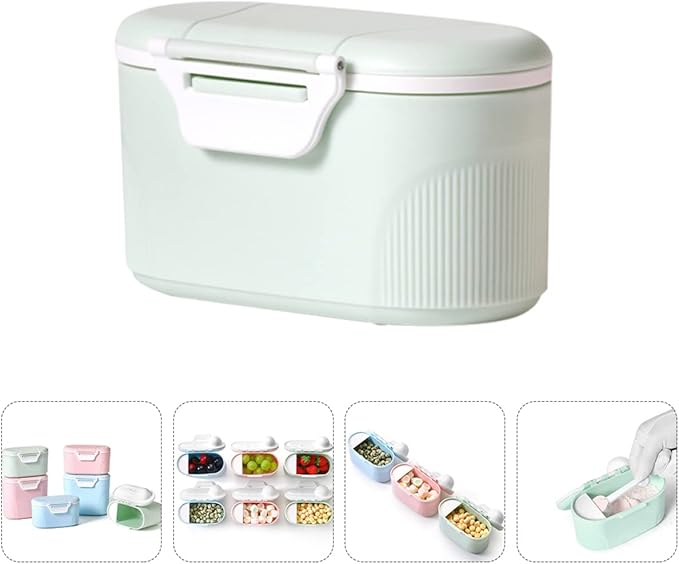 Toddmomy Home for Outdoor S Food Baby Container Dispenser Milk Formula Holder Travel Leak-Proof Portable