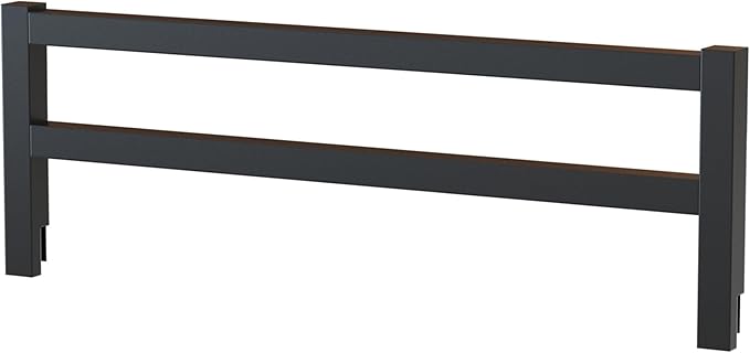 CC KITS Safety Guard Rail for Baby, Kids, and Children - Solid Wood Safety Bed Rail for Toddlers - Easy Installation - Premium Protection for Bunk, Twin, Full, Queen and King Size Beds - (Black)