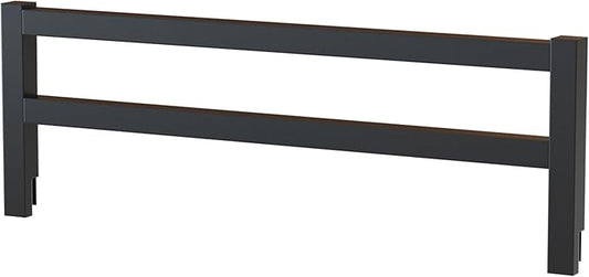 CC KITS Safety Guard Rail for Baby, Kids, and Children - Solid Wood Safety Bed Rail for Toddlers - Easy Installation - Premium Protection for Bunk, Twin, Full, Queen and King Size Beds - (Black)