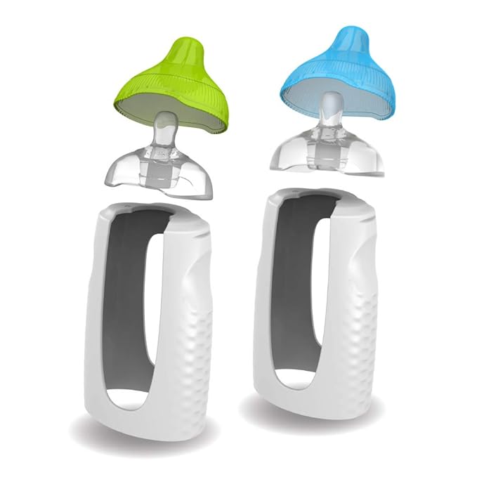 Kiinde Twist Pouch Direct-Pump Direct-Feed Twist Cap Breast Milk Storage Bags for Pumping, Freezing & Twist Squeeze Natural Baby Breast Milk Feeding Bottle with Nipples and Case (2 Pack)