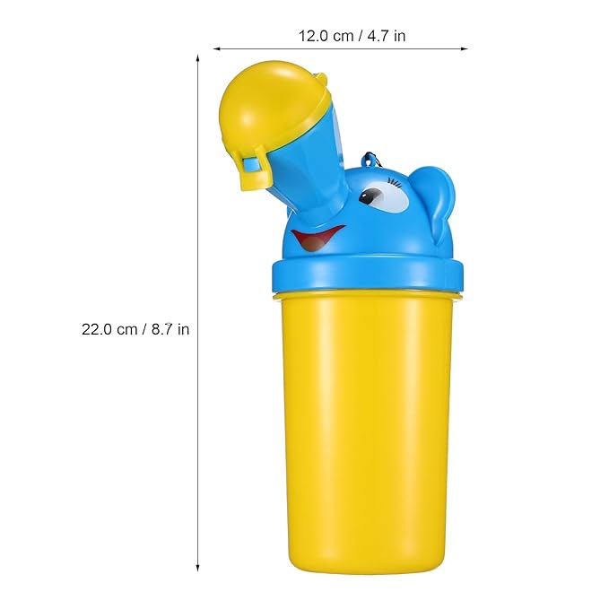 Hemoton Portable Urinal for Kids Travel Potty Toddler Pee Training Cup with Leak-Proof Seal and Cleaning Brush Compact Design for Outdoor Camping Car Use
