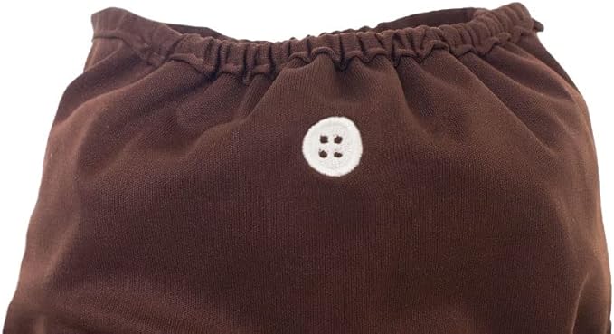 Buttons Cloth Diaper Cover – Snap Super One Size (12-40lbs) (Chocolate)