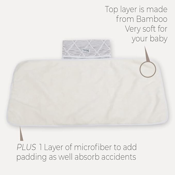 Nora’s Nursery Portable Baby Diaper Changing Pad - Waterproof Foldable Changing Mat for On-the-Go Diaper Changes - Travel Friendly, Easy Clean, Soft & Durable for Infants and Toddlers - Boho