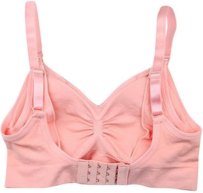 Womens Nursing Bra Seamless Sleeping Wirefree Breastfeeding Maternity Bralette with Removable Spill Prevention Pads