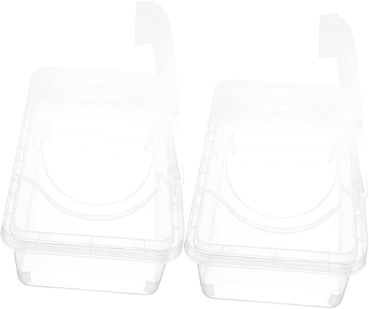 2pcs Baby Wipes Box Clear Plastic Boxes Travel Wipes Case Clear Organizer Box Wipe Holder Case Diaper Wipes Boxes Wipe Dispenser Nursery Wipes Dispenser Wipe Dispenser for Bathroom