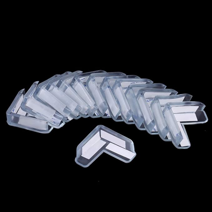 Corner Protector, 15pcs Clear Furniture Protectors Guards L Shape Safety Bumpers with High Adhesive Gel for Cover Sharp Furniture Table Edges